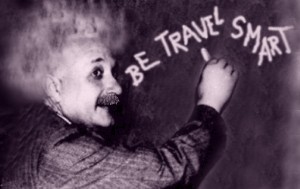 Einstein at blackboard
