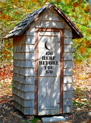 old outhouse