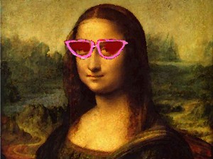 Mona Lisa w/sunglasses